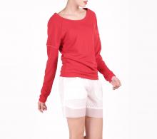Shorts in transparent Nylon and mesh